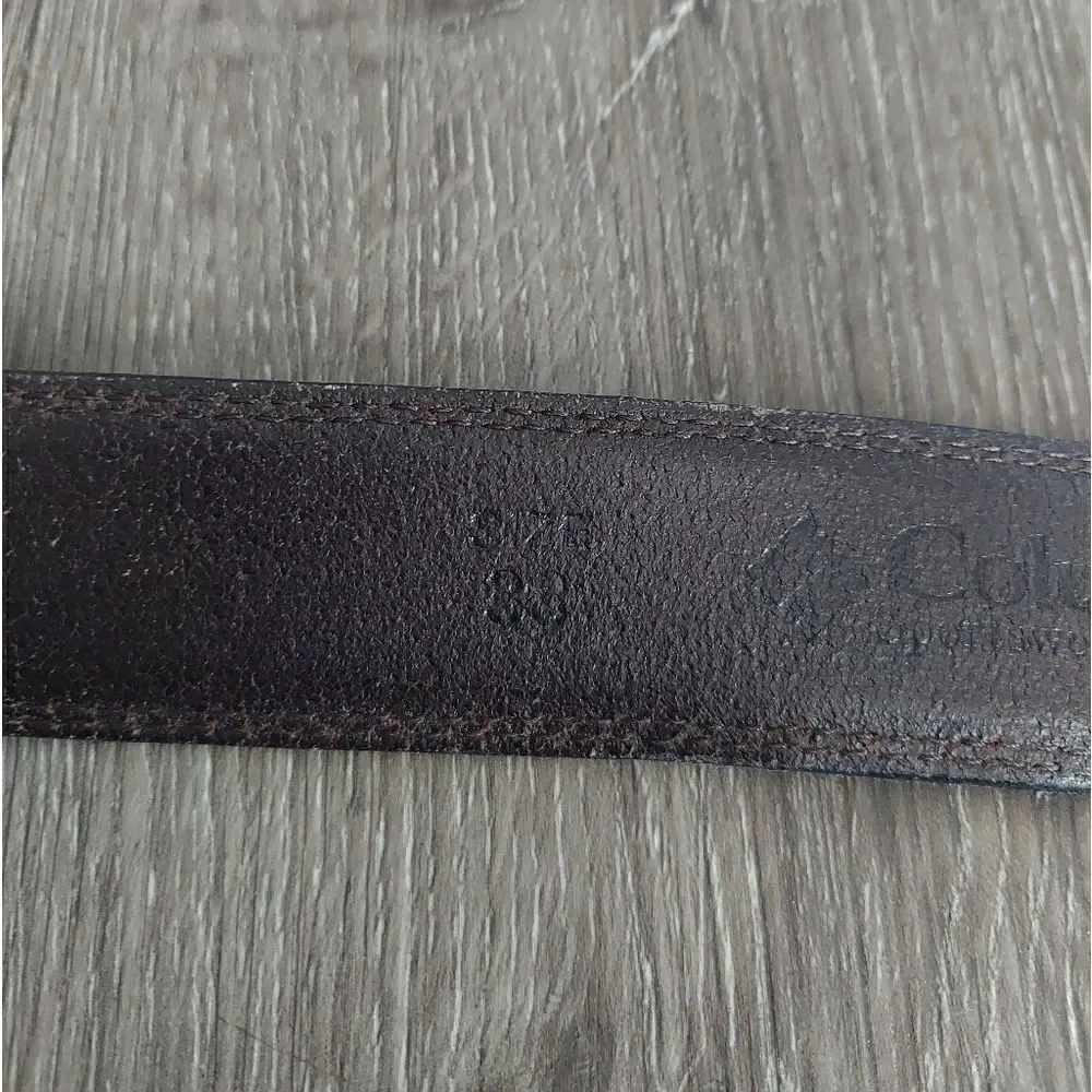 Columbia Brown Leather Belt 38